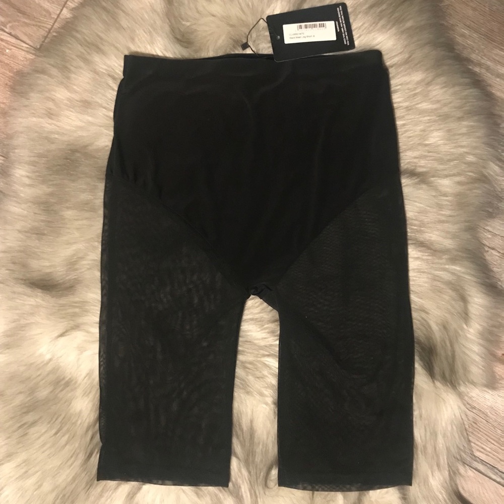 Black Mesh Leg Bike Short 💕 PLT